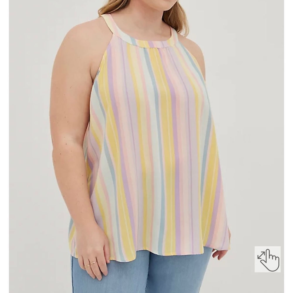 TORRID HALTER CAMI PASTEL COLORED TANK